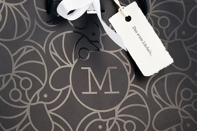 filigranes Design der Geschenktäschchen