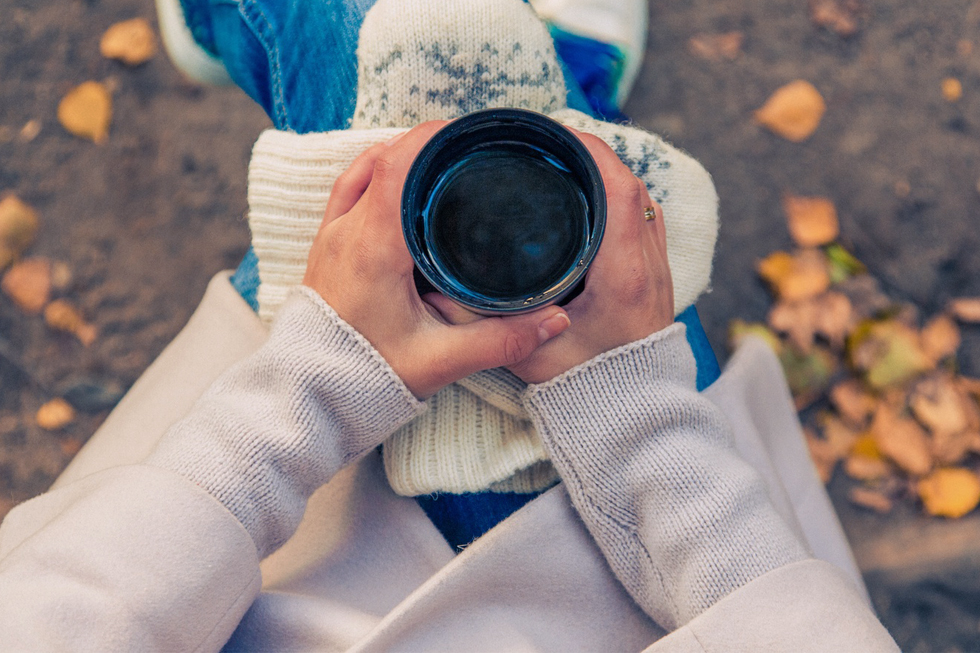 Kaffee im Herbst 