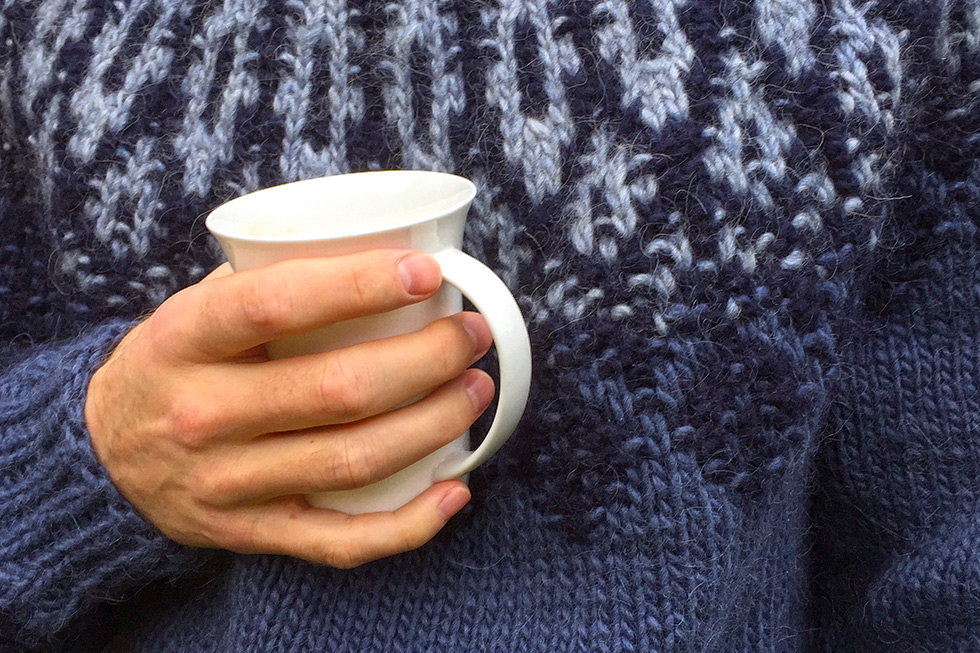 Selbstgestrickter Islandpulli
